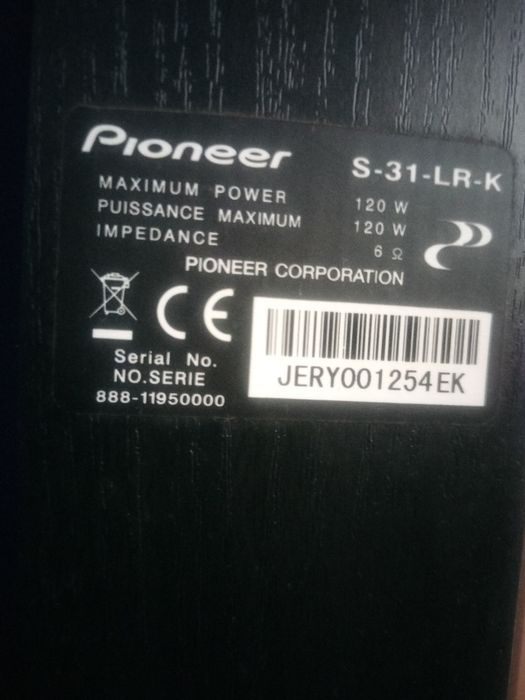 Colunas Pioneer SL 31 LR K
