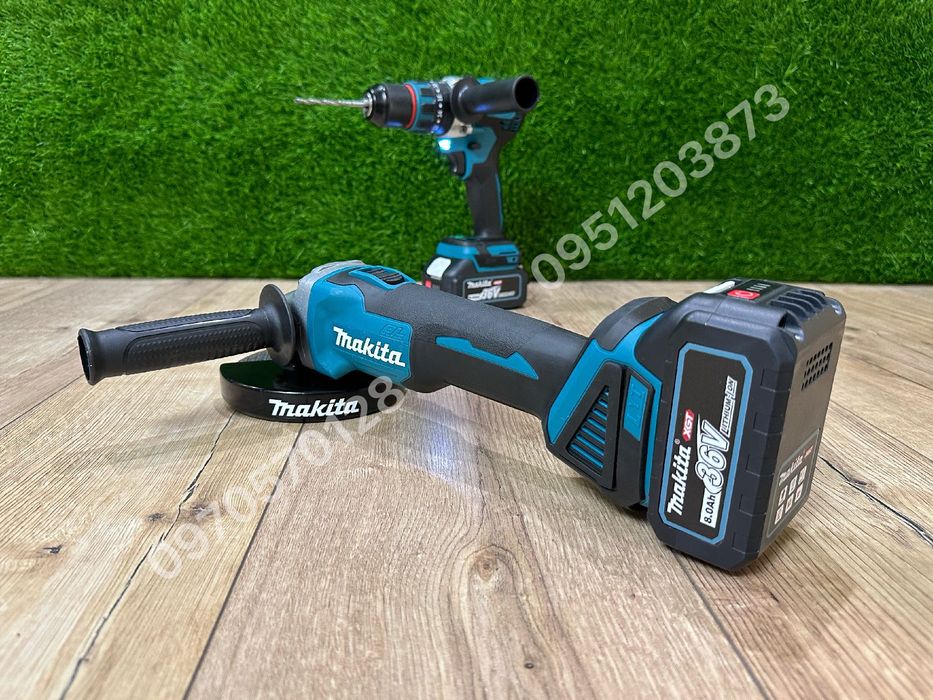 Набор 2/1 Makita Болгарка DGA504BL + Шуруповерт DHP485BL New 36V 8Ah