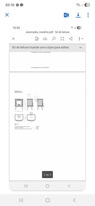 Salamandra em ferro fundido ALBA