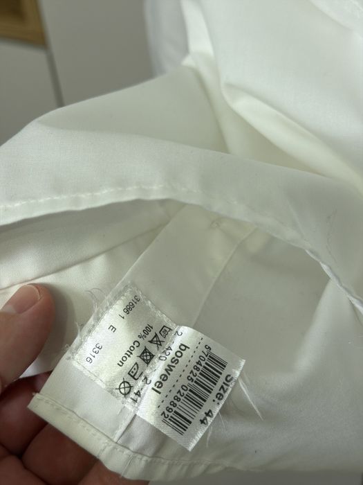 Biała koszula męska xxl
