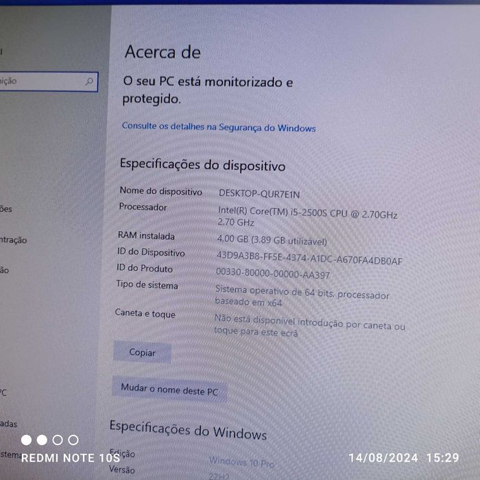 3 - Computador HP Compaq  ALL-in-ONE 8200