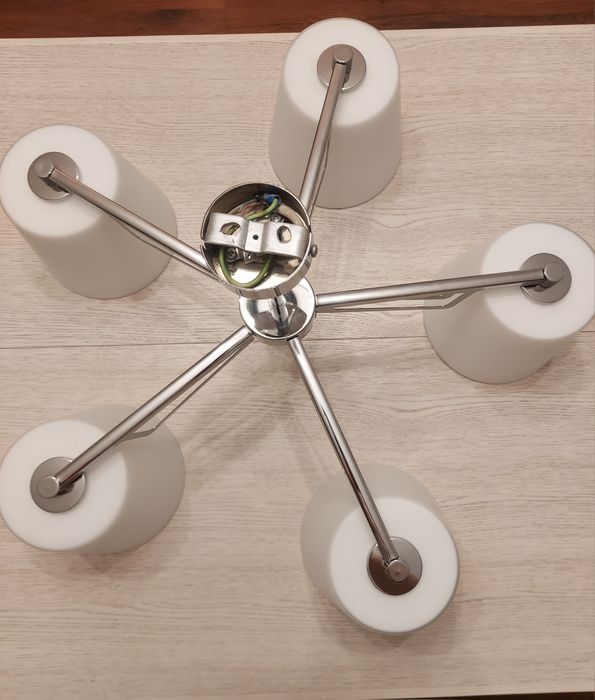 Lampa pięcioramienna / żyrandol