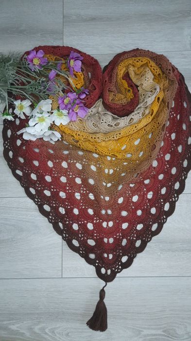 Chusta szydełkowa "Virus"