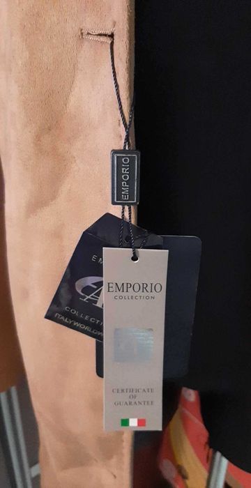 Płaszcz zamszowy Emporio