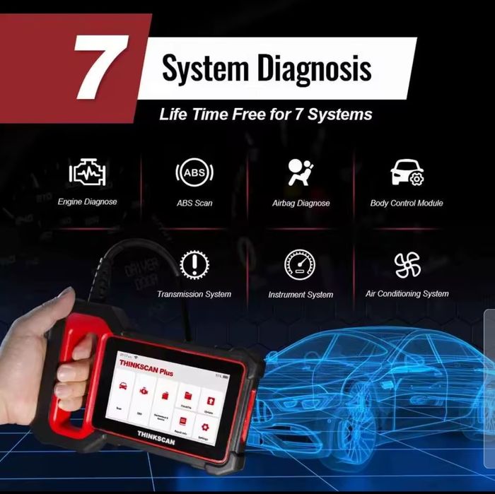 Scanner automóvel profissional thinkcar plus s7