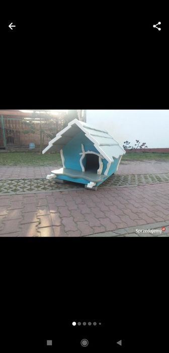 Buda dla psa ocieplana, drewniana