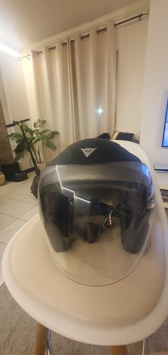 Capacete Dainese Jet preto mate com viseira
