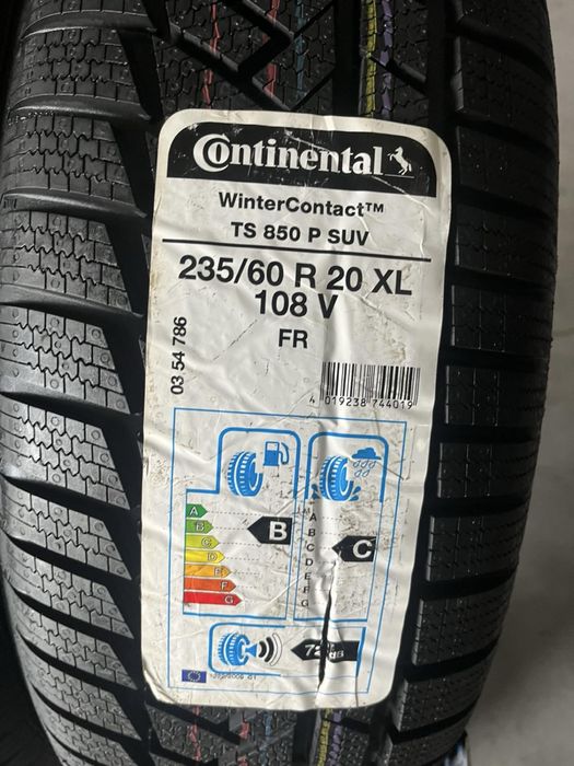 235/60/20 R20 Continental WinterContact TS850P 4шт нові зима