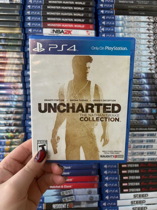 Гра Uncharted The Nathan Drake на ps4, диск з грою на пс 4, ліцензія