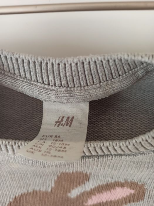 Sweterek dla dziewczynki rozmiar 86/92 h&m