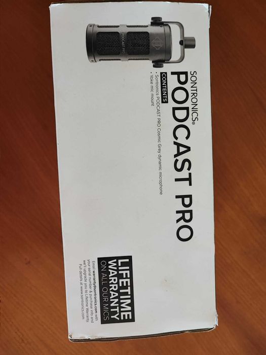 Microfone Sontronics Podcast Pro – OFERTA CABO XLR USB