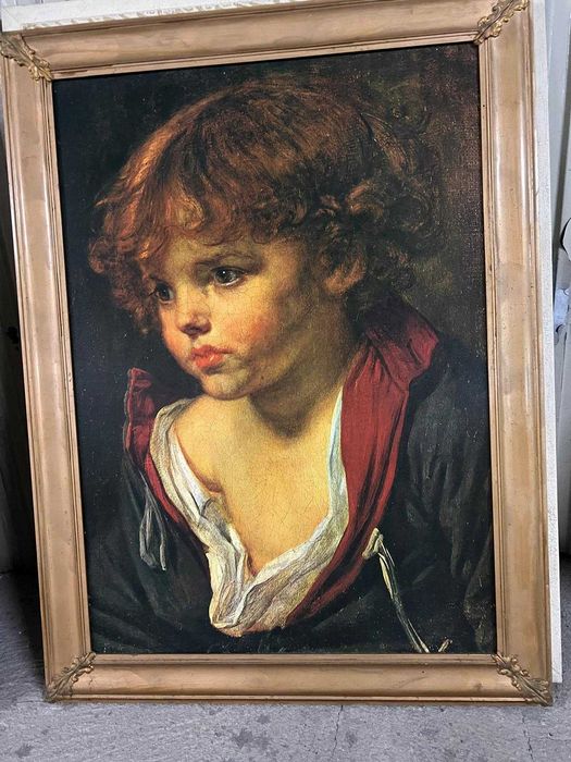Quadro rosto de menina