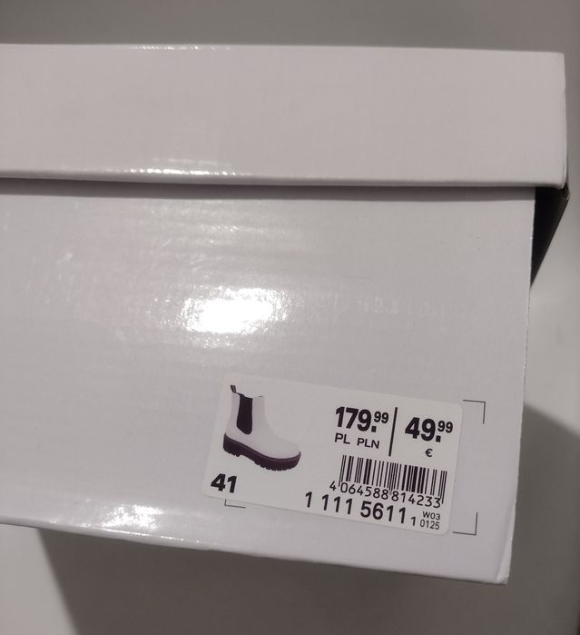 nowe buty 41 botki białe botki 41 Catwalk Deichman buty 41