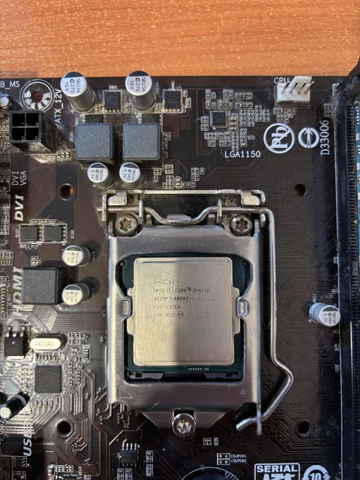 Gigabyte ga-h81m-s2h + i3 4130 + 8gb