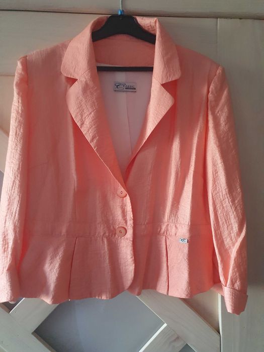 Żakiet marynarka z baskinką 46 rozm polskiej firmy Classic fashion