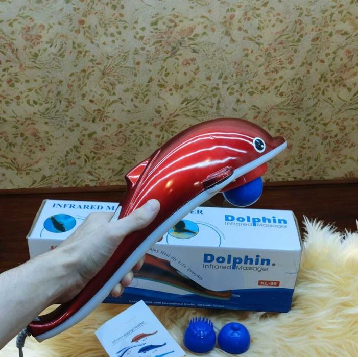Массажер для м'язів массажер для всего тела дельфин с насадками