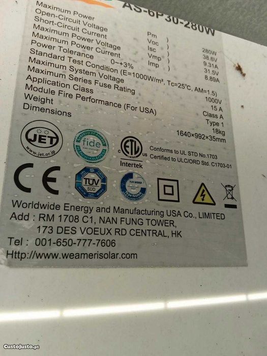 Inversor Afore + Painéis Solares
