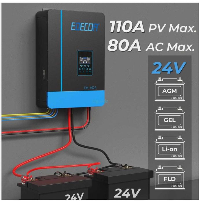 Гібридний інвертор Edecoa 4200W 24V