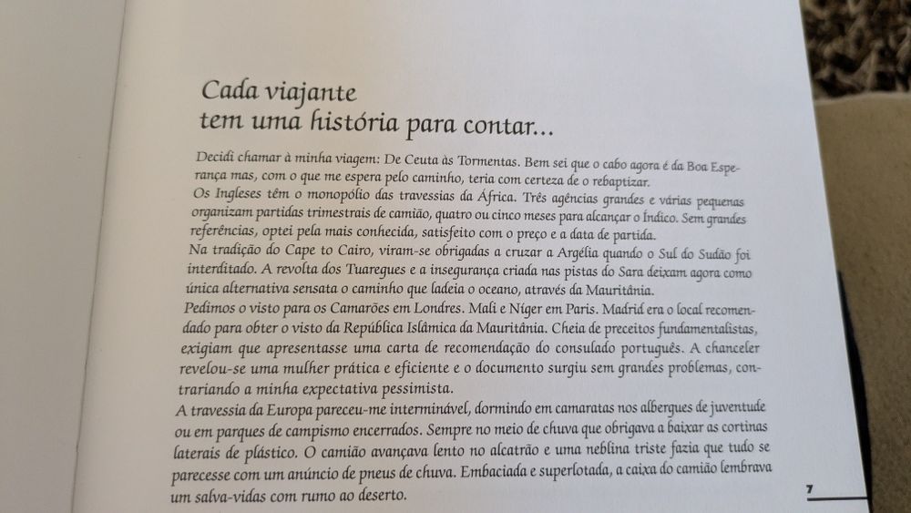 Diários de uma viagem África De Ceuta às Tormentas de Jaime Roseira
