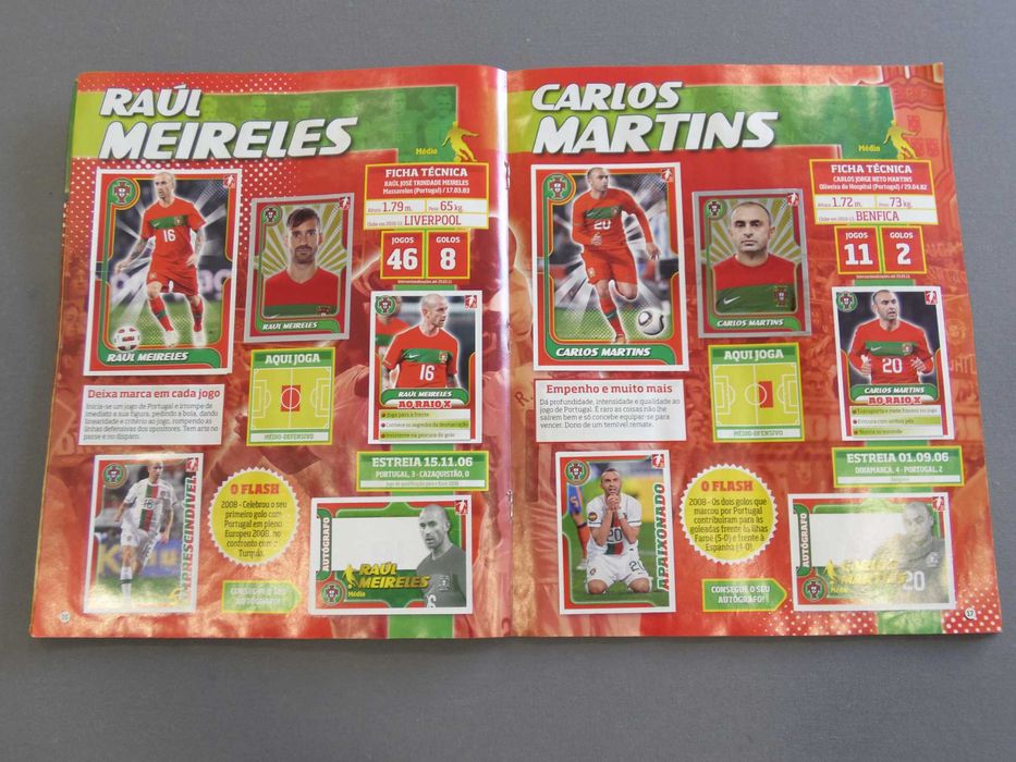 Caderneta Completa Panini Portugal de Ouro 2011