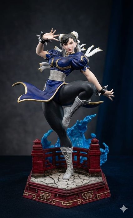 Chun-li estátua impressão 3d