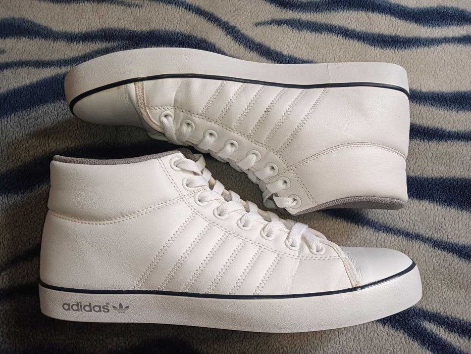Білі чоловічі кеди Adidas Originals Indoor Tennis Mid ; Розмір 42