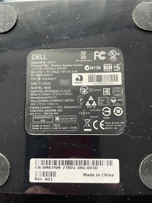Dell Głośniki Bluetooth 2.1  AC411