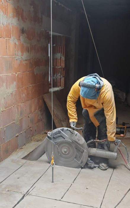 Алмазная резка бетона.