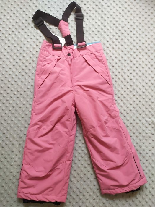 Dziecięce spodnie narciarskie 98/104 różowe dziewczęce Cleve