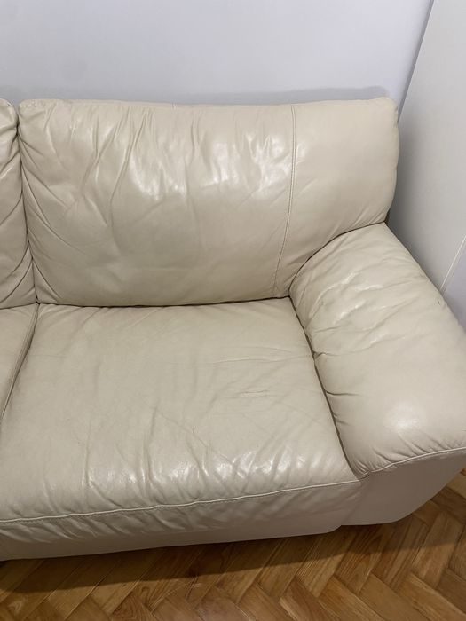 Sofa de pele  cerme ikea