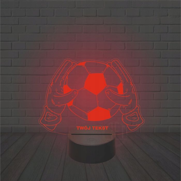 Lampka nocna piłka bramkarz prezent dla bramkarza
