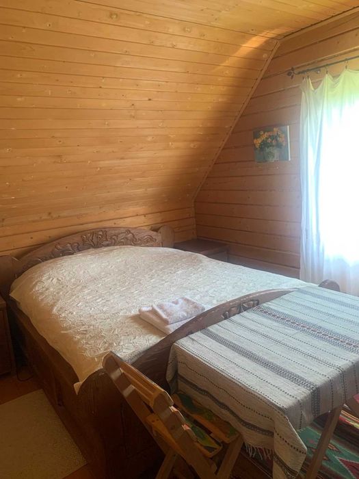 Дерев’яний будинок з панорамним видом на гори | автономне живлення