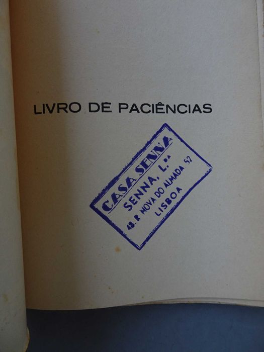 Livro Carlos Bento da Maia - Livro de Paciências
