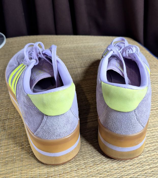 Оригінал 100% Жіночі кроссівки Adidas Gazelle Stack Wmns "Ice Lavender"(Б/У)39,5-25см