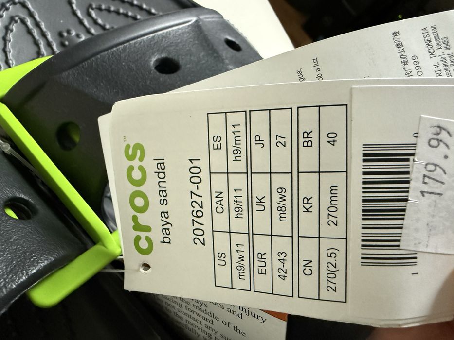 Crocs baya sandal klapki kapcie sandały nowe czarne 42-43