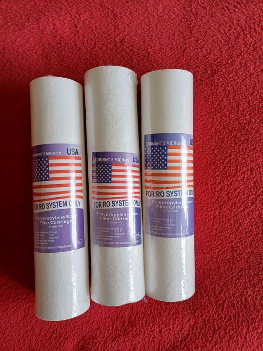 Wklad filtra 10" 5 mikronow 3szt