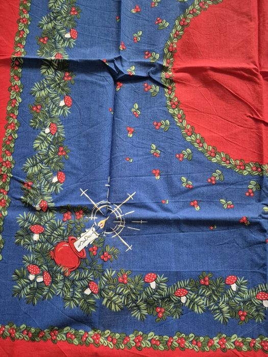 Obrus vintage rustykalny święta Bożego Narodzenia obrus kwadratowy 92c