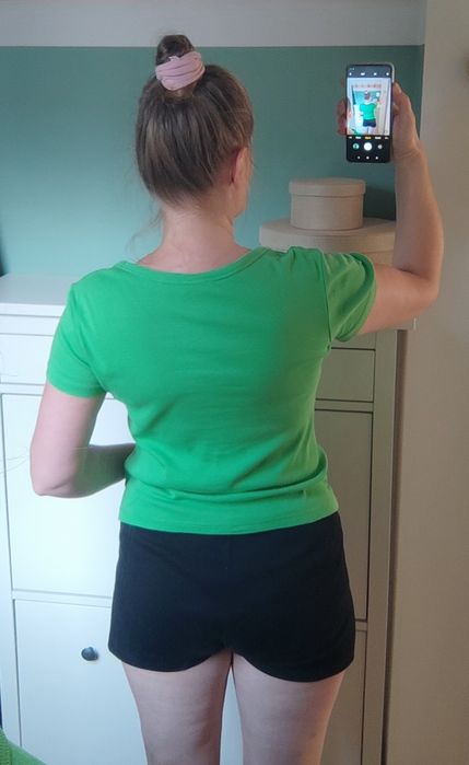 T-shirt bluzka top L 40 InWear zielony bawełna