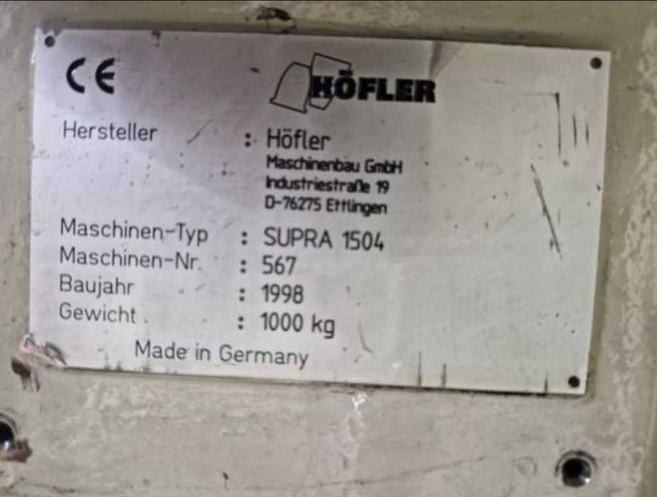Szlifierki kół zębatych HÖFLER 1500