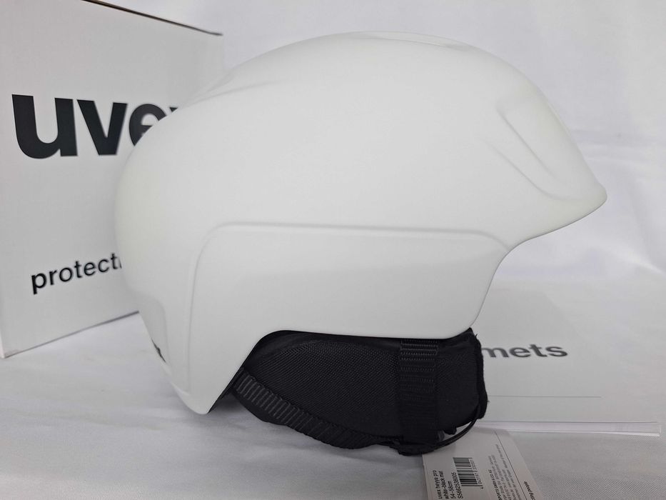 Kask narciarski juniorski Uvex Heyya Pro White Black Mat M 54-58cm