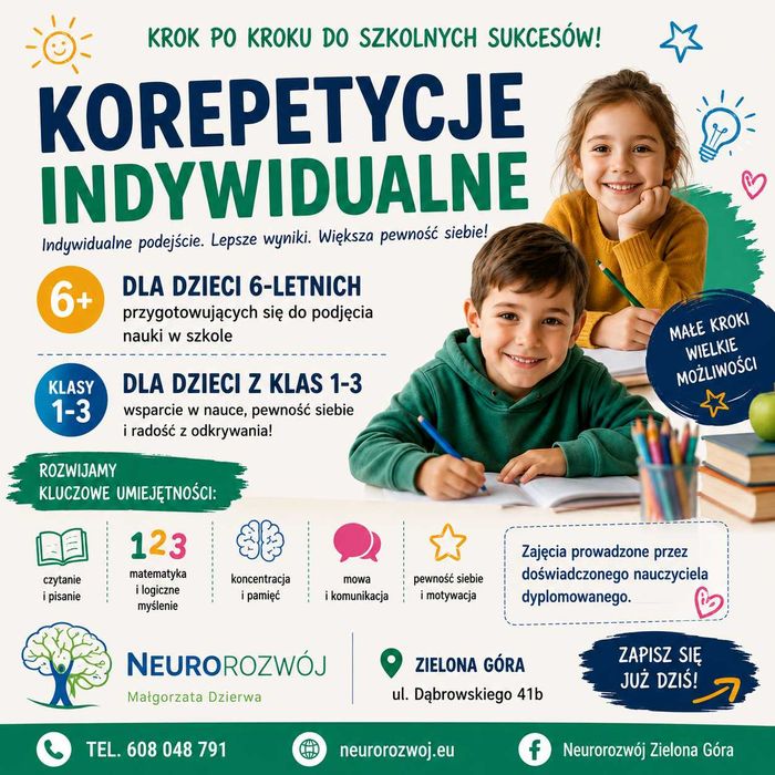 Korepetycje - edukacja polonistyczna, matematyczna klasy 1-3