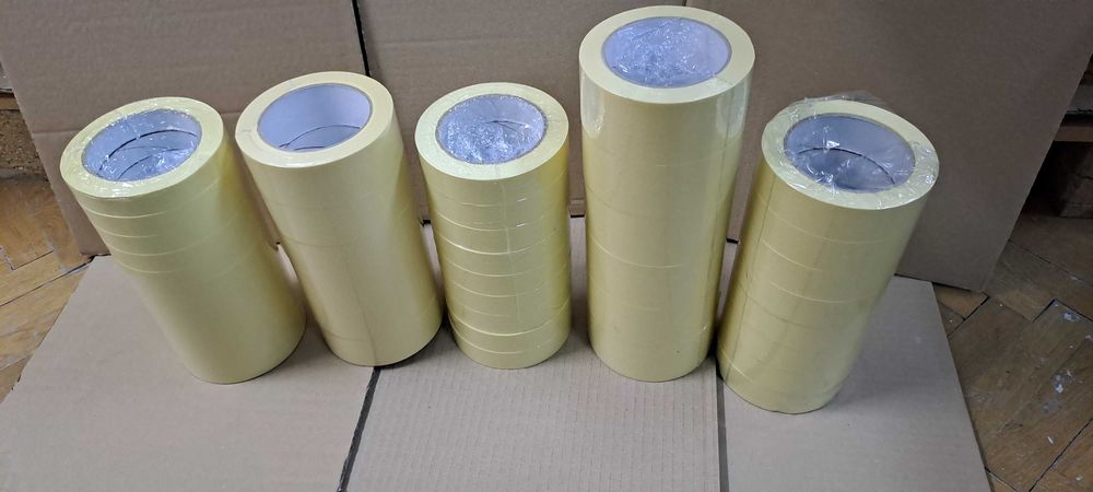 12 ROLEK Taśma malarska maskująca 25mm 30mm 38mm 50mm x 50 metrów