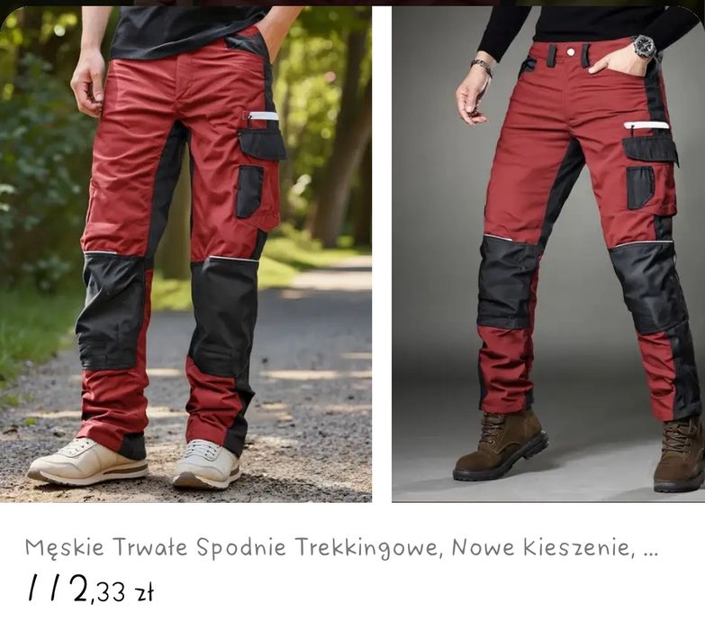 Nowe spodnie trekingowe meskie