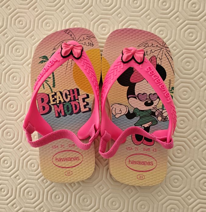 Havaianas da Minnie Criança Originais - NOVAS
