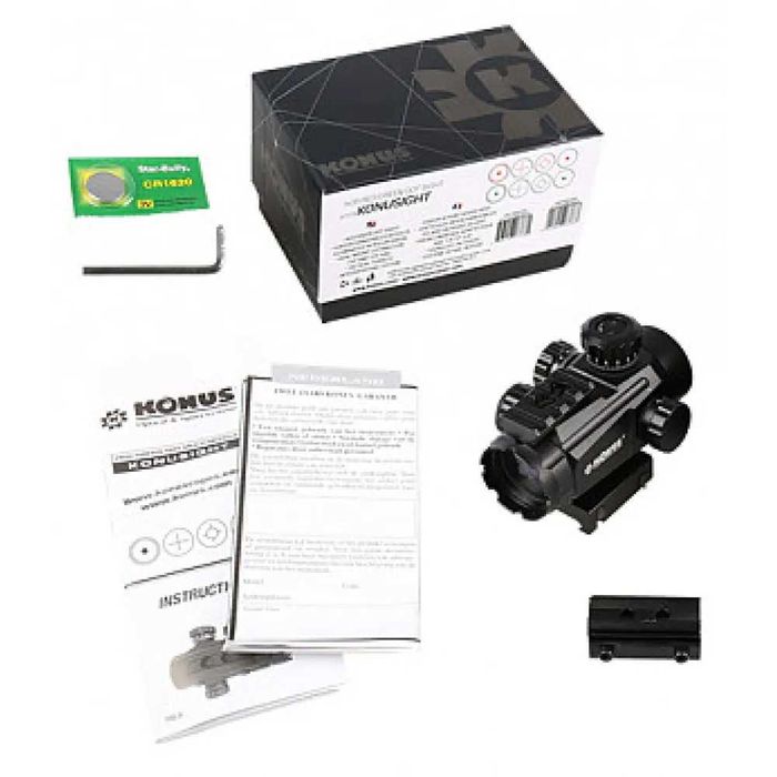 Коллиматорный прицел KONUS KONUSIGHT 1x35 Red/Green Dot