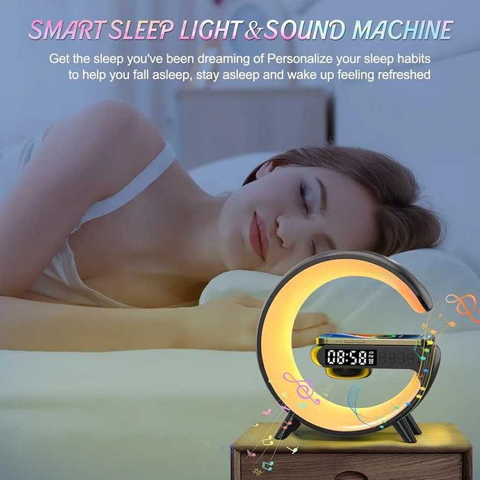 Luminária RGB G63 com Bluetooth