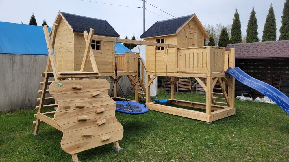 Plac zabaw piaskownica domek