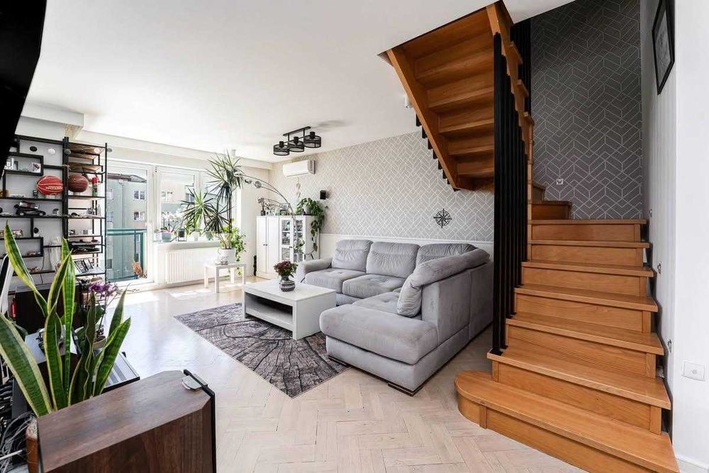 Wyjątkowe mieszkanie dwupoziomowe BEZ SKOSÓW 112,2 m²  5 POKOI