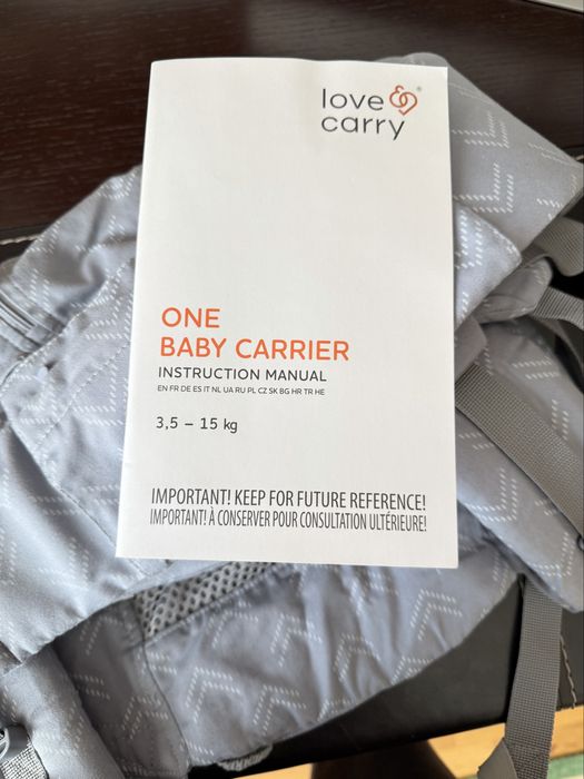 Ерго-рюкзак ONE Мусон Love&carry з народження до 2 років