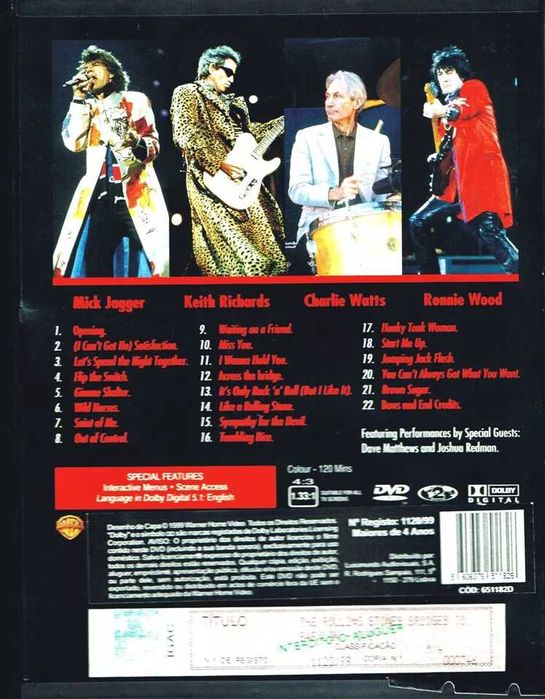 Rolling Stones BRIDGES TO BABYLON - TOUR 97/98 - DVD - NMINT